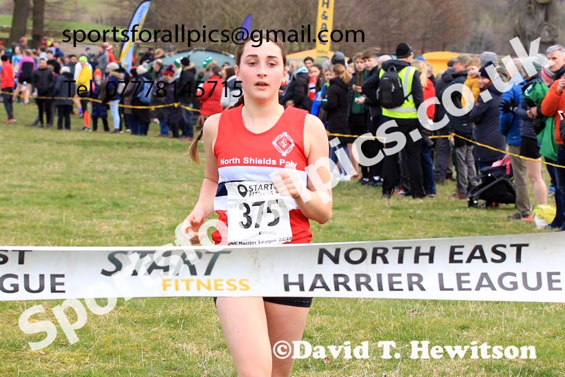 Girls Under-15s 2023 NEHL, Alnwick, Northumberland. Photo: David T. Hewitson/Sports for All Pics